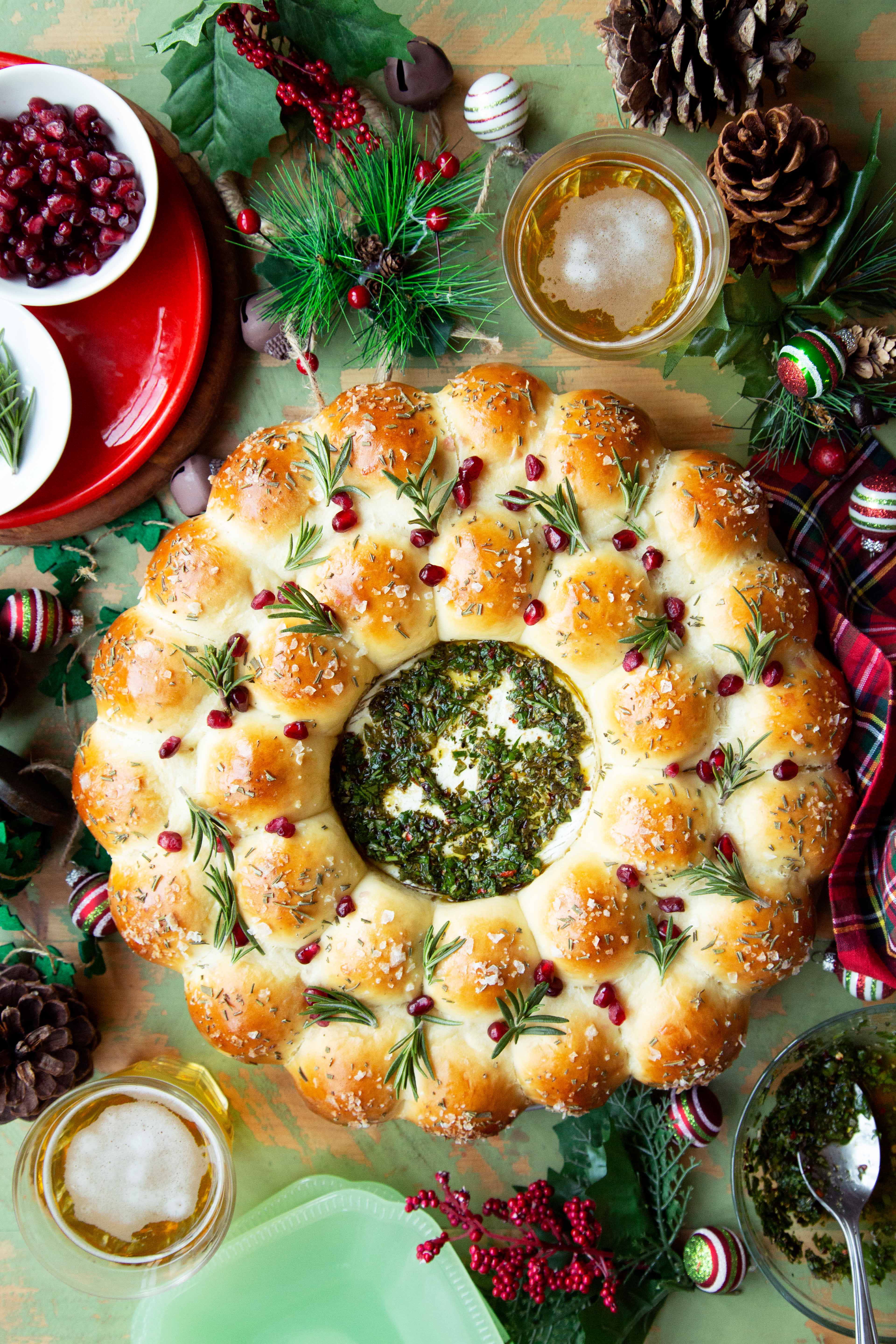 Baked Brie And Bread Wreath The Candid Appetite